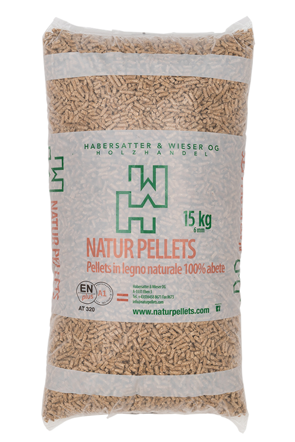 Naturpellets Classico als Sackware á 15 kg